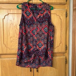 Maurices Multicolor Sleeveless Blouse